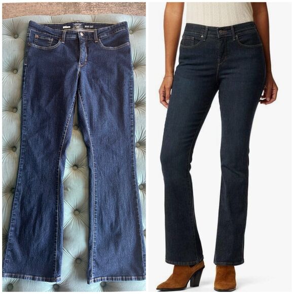 Signature Levi Strauss Gold Totally Shaping Bootcut Womens jeans sz 33 Midrise - Picture 1 of 12